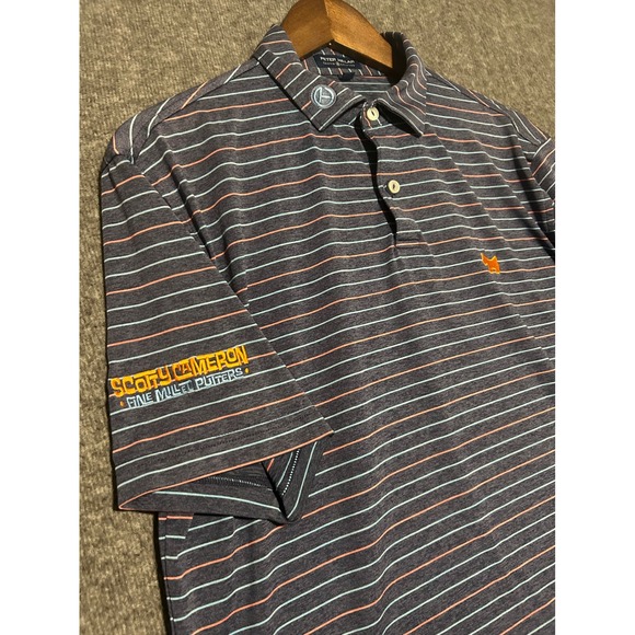 Peter Millar Other - Peter millar scotty cameron fined milled putters polo shirt mens medium striped